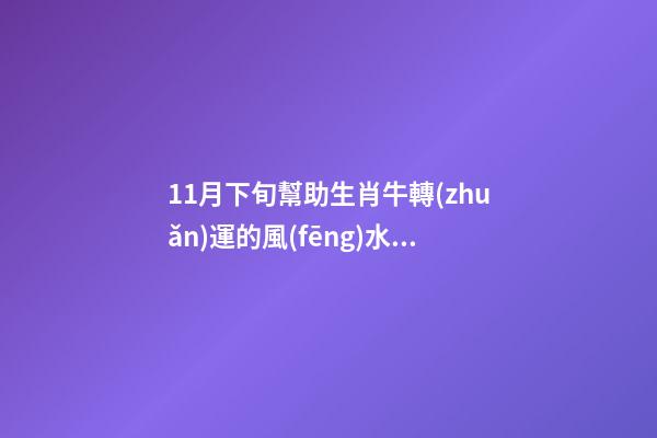 11月下旬幫助生肖牛轉(zhuǎn)運的風(fēng)水布局（11月份生肖牛運勢）