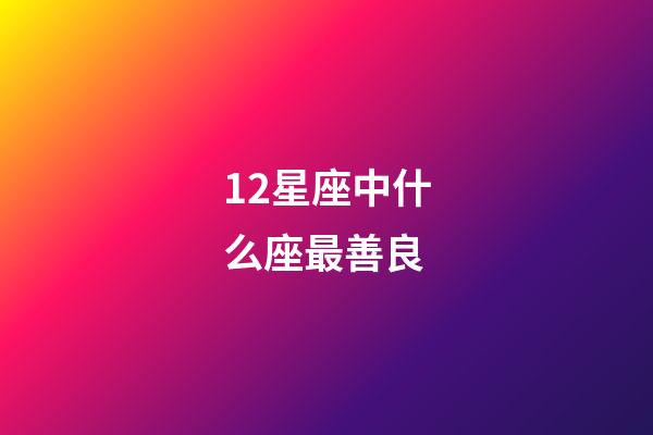 12星座中什么座最善良-第1張-星座運勢-玄機派