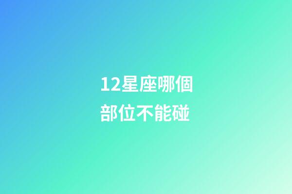12星座哪個部位不能碰-第1張-星座運勢-玄機派