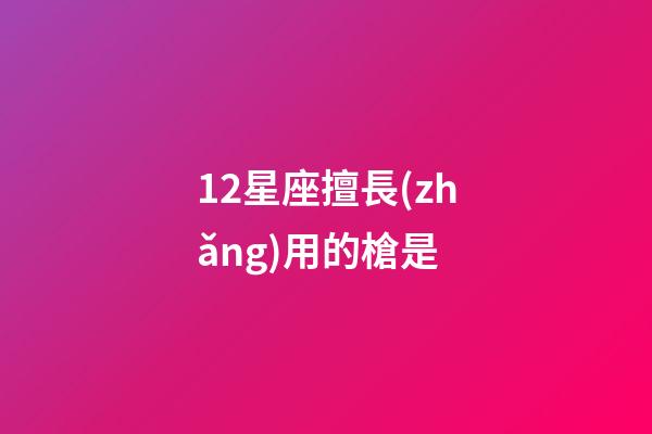 12星座擅長(zhǎng)用的槍是-第1張-星座運(yùn)勢(shì)-玄機(jī)派