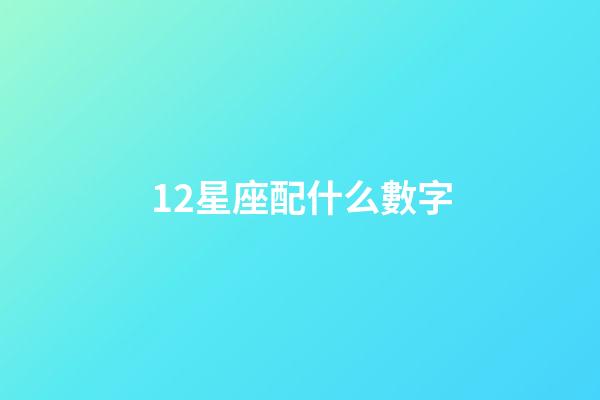 12星座配什么數字-第1張-星座運勢-玄機派