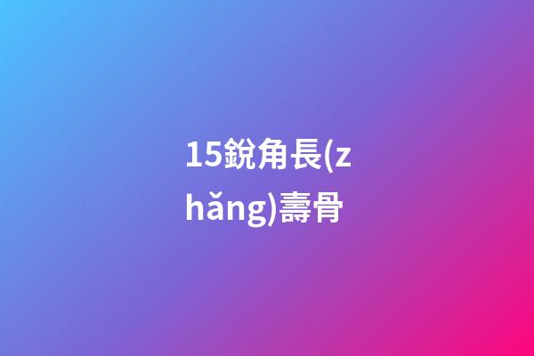 15.銳角長(zhǎng)壽骨