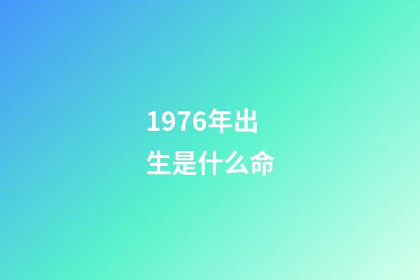 1976年出生是什么命