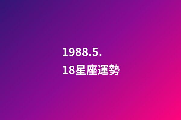 1988.5.18星座運勢-第1張-星座運勢-玄機派