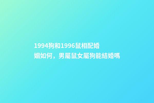 1994狗和1996鼠相配婚姻如何，男屬鼠女屬狗能結婚嗎-第1張-觀點-玄機派