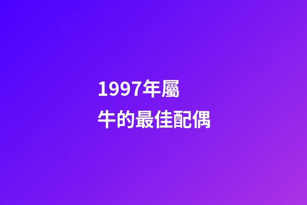1997年屬牛的最佳配偶（97年屬牛女的正緣）-第1張-星座運(yùn)勢(shì)-玄機(jī)派