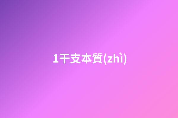 1.干支本質(zhì)
