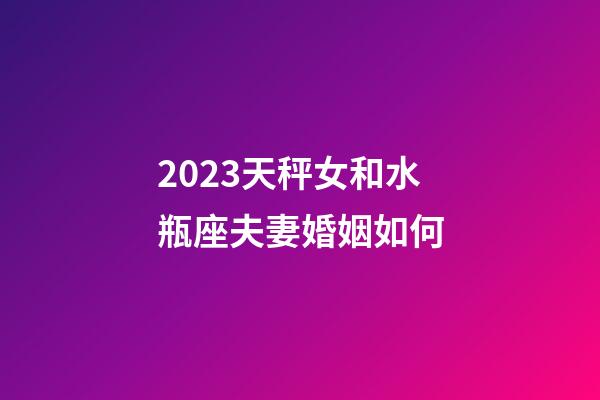 2023天秤女和水瓶座夫妻婚姻如何-第1張-星座運(yùn)勢-玄機(jī)派
