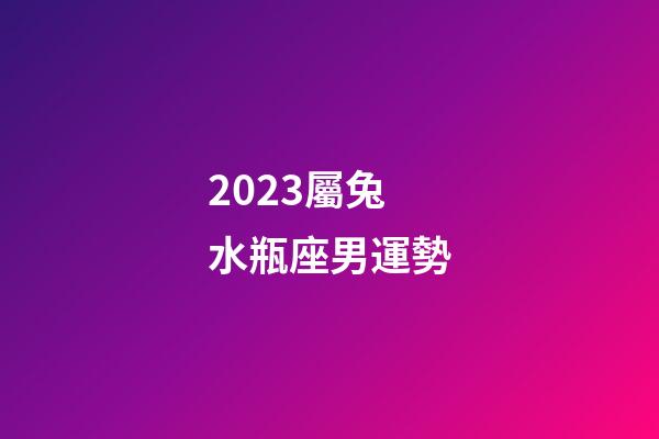 2023屬兔水瓶座男運勢-第1張-星座運勢-玄機派