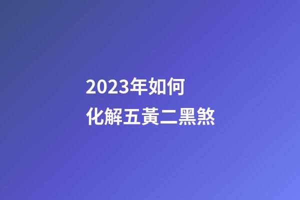 2023年如何化解五黃二黑煞