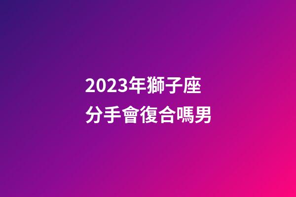 2023年獅子座分手會復合嗎男-第1張-星座運勢-玄機派