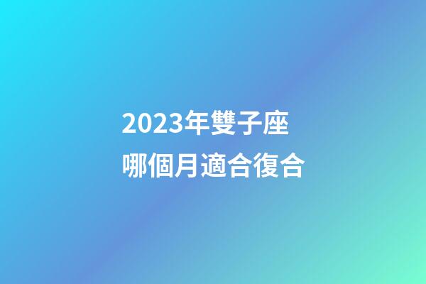 2023年雙子座哪個月適合復合-第1張-星座運勢-玄機派