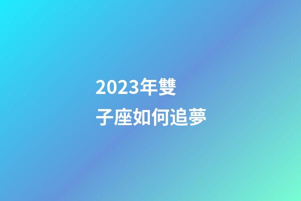 2023年雙子座如何追夢-第1張-星座運勢-玄機派