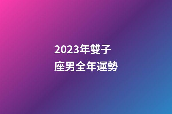 2023年雙子座男全年運勢-第1張-星座運勢-玄機派