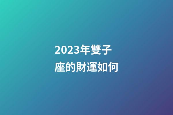 2023年雙子座的財運如何-第1張-星座運勢-玄機派