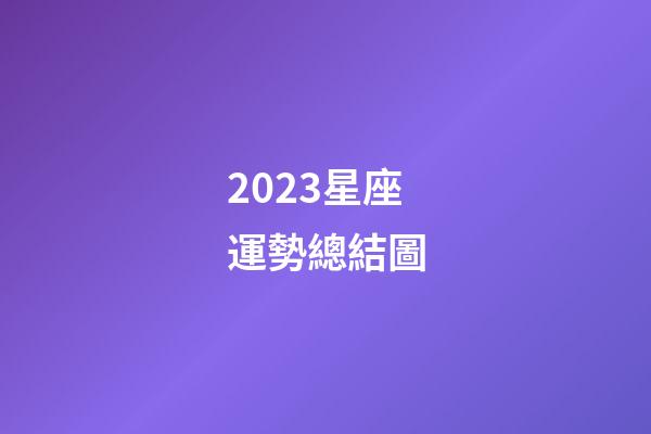 2023星座運勢總結圖-第1張-星座運勢-玄機派