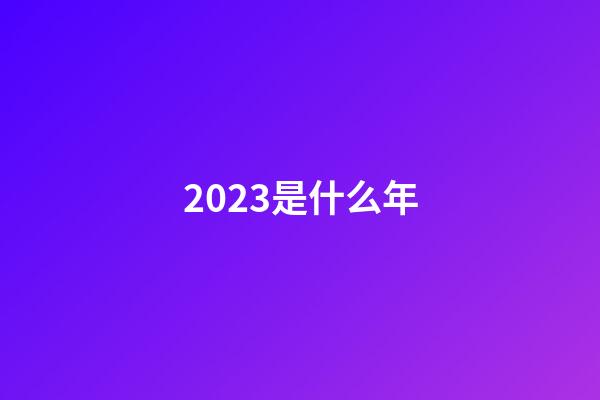 2023是什么年