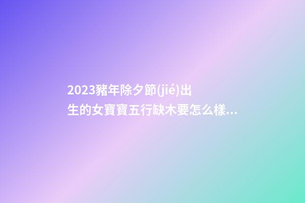 2023豬年除夕節(jié)出生的女寶寶五行缺木要怎么樣起名字