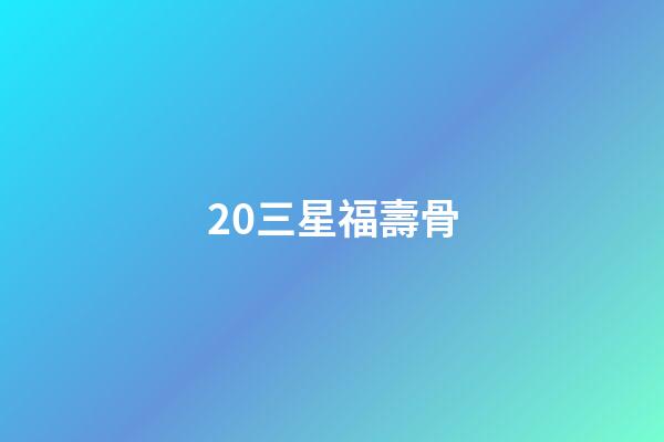 20.三星福壽骨