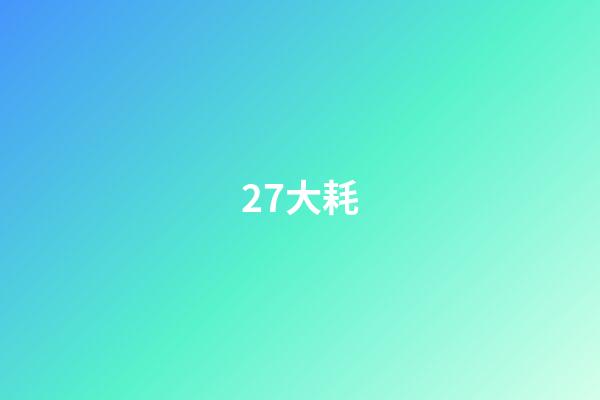 27.大耗