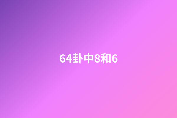 64卦中8和6