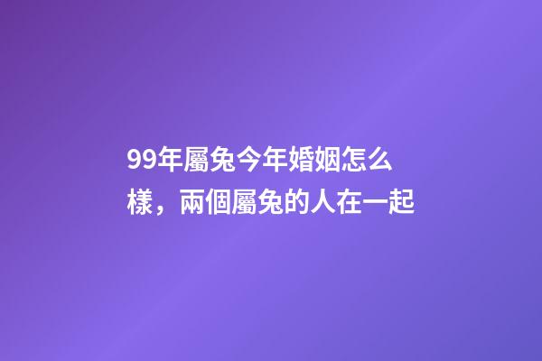 99年屬兔今年婚姻怎么樣，兩個屬兔的人在一起-第1張-觀點-玄機派