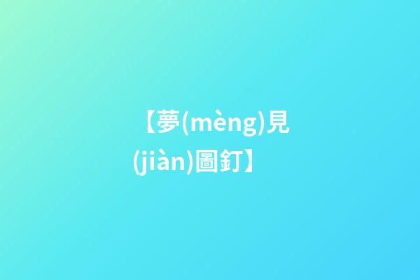 【夢(mèng)見(jiàn)圖釘】