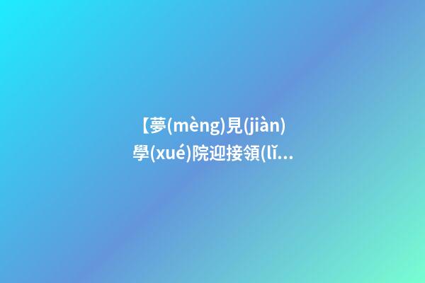【夢(mèng)見(jiàn)學(xué)院迎接領(lǐng)導(dǎo)】