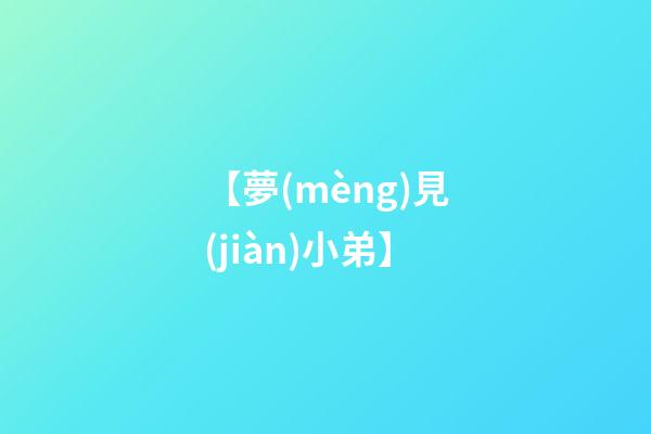 【夢(mèng)見(jiàn)小弟】