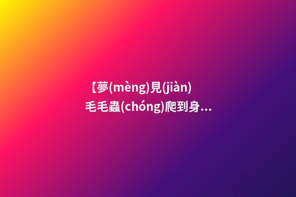 【夢(mèng)見(jiàn)毛毛蟲(chóng)爬到身上】