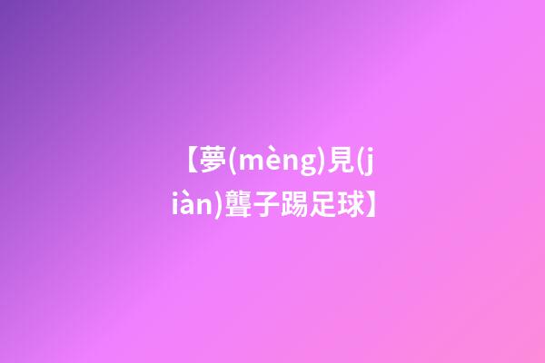 【夢(mèng)見(jiàn)聾子踢足球】