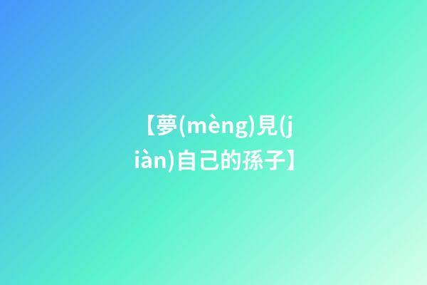【夢(mèng)見(jiàn)自己的孫子】