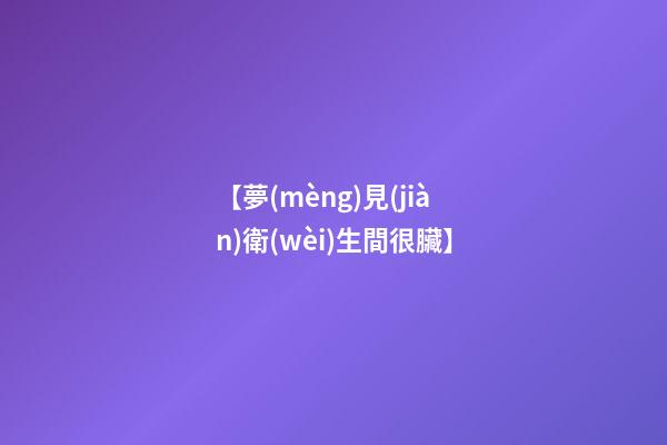【夢(mèng)見(jiàn)衛(wèi)生間很臟】
