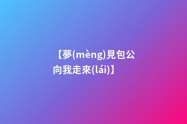 【夢(mèng)見包公向我走來(lái)】