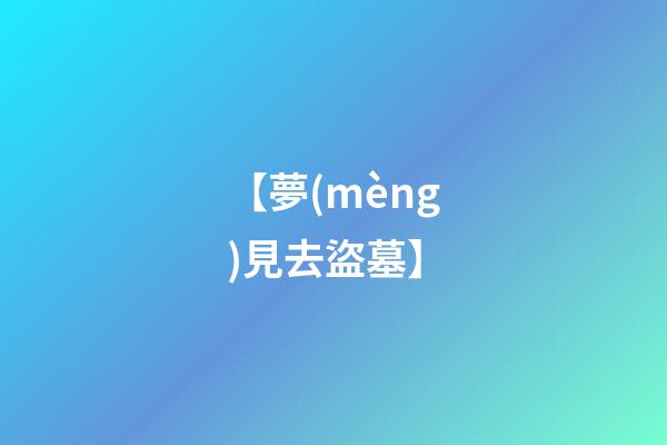 【夢(mèng)見去盜墓】