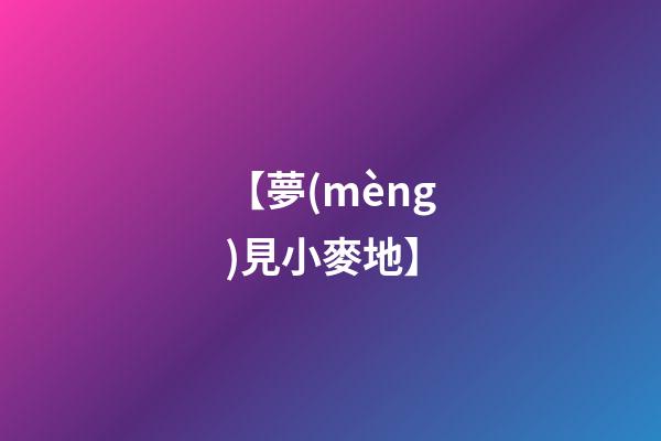 【夢(mèng)見小麥地】