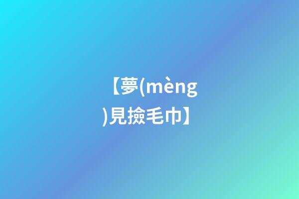 【夢(mèng)見撿毛巾】