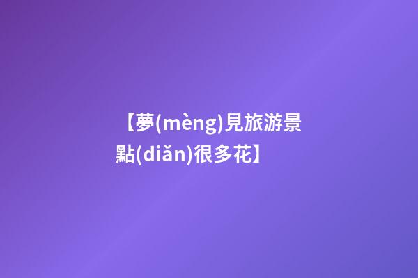 【夢(mèng)見旅游景點(diǎn)很多花】