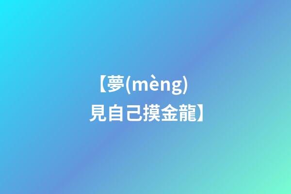 【夢(mèng)見自己摸金龍】