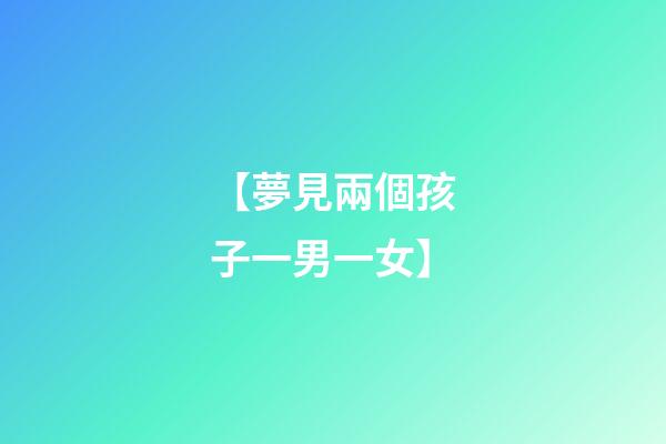 【夢見兩個孩子一男一女】