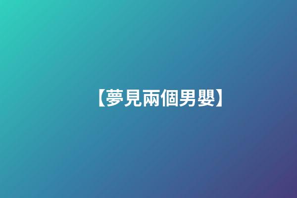 【夢見兩個男嬰】