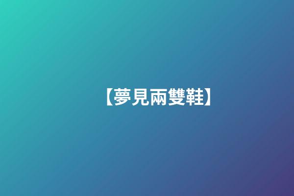 【夢見兩雙鞋】