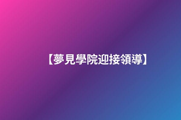 【夢見學院迎接領導】
