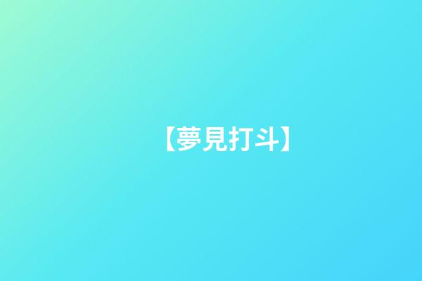 【夢見打斗】