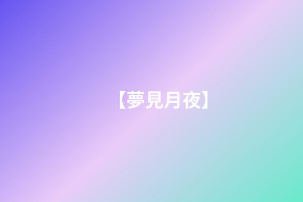 【夢見月夜】