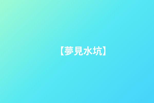 【夢見水坑】