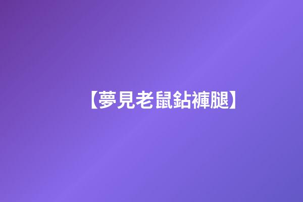 【夢見老鼠鉆褲腿】