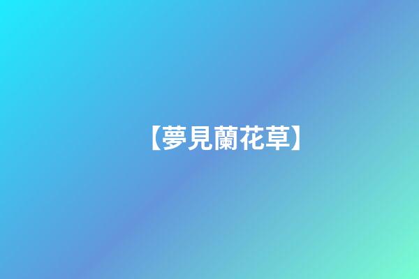 【夢見蘭花草】