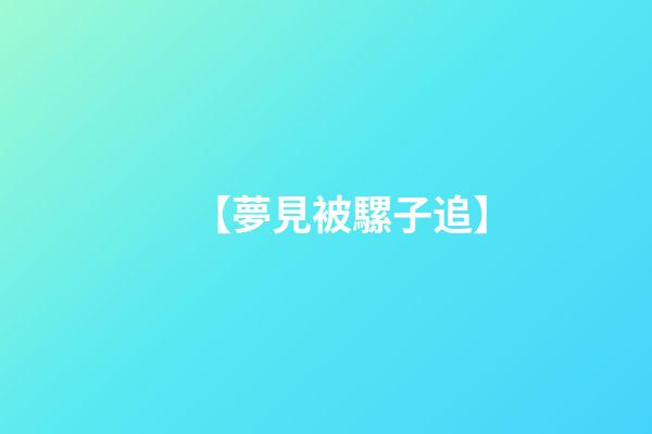 【夢見被騾子追】