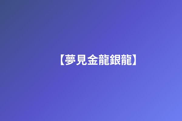 【夢見金龍銀龍】